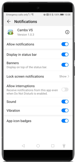 Android notification settings CVS-png